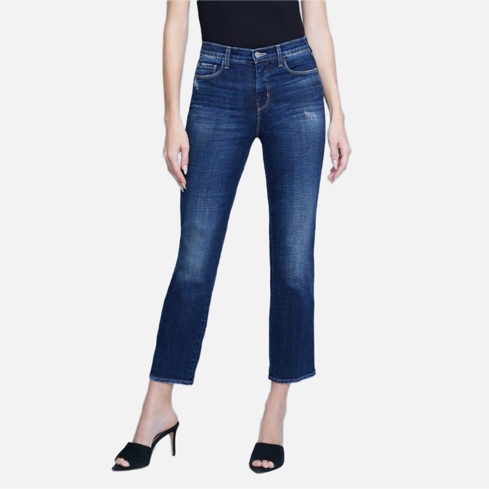 L'Agence Alexia High Rise Crop Jeans in Atwood - Size 25